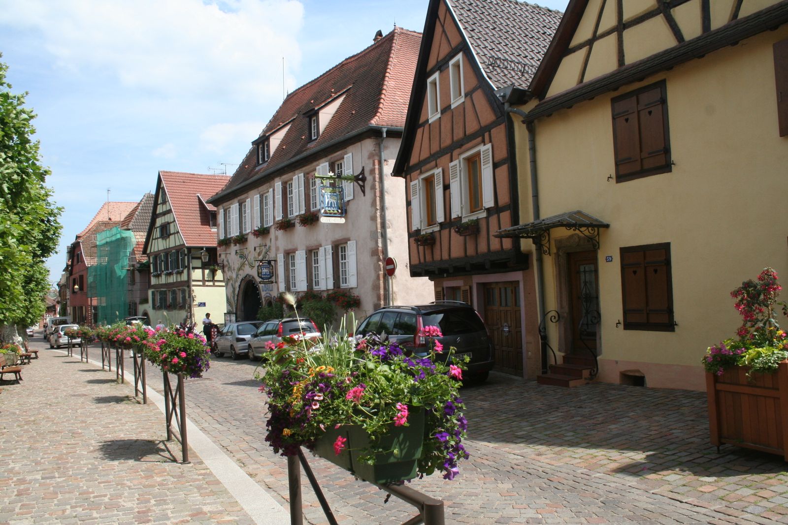 Half-timbered buildings in Alsace