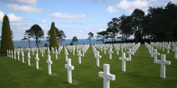 The american cemetery and the memorial in Colleville sur Mer