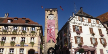 The charming village of Ribeauville is on the itinerary of this bike tour