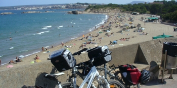 Leave your bikes for a swim in the sea on this cycling tour!