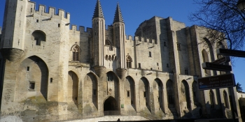 The famous Palace of the Popes of Avignon, starting point of most of our Provence bike tours
