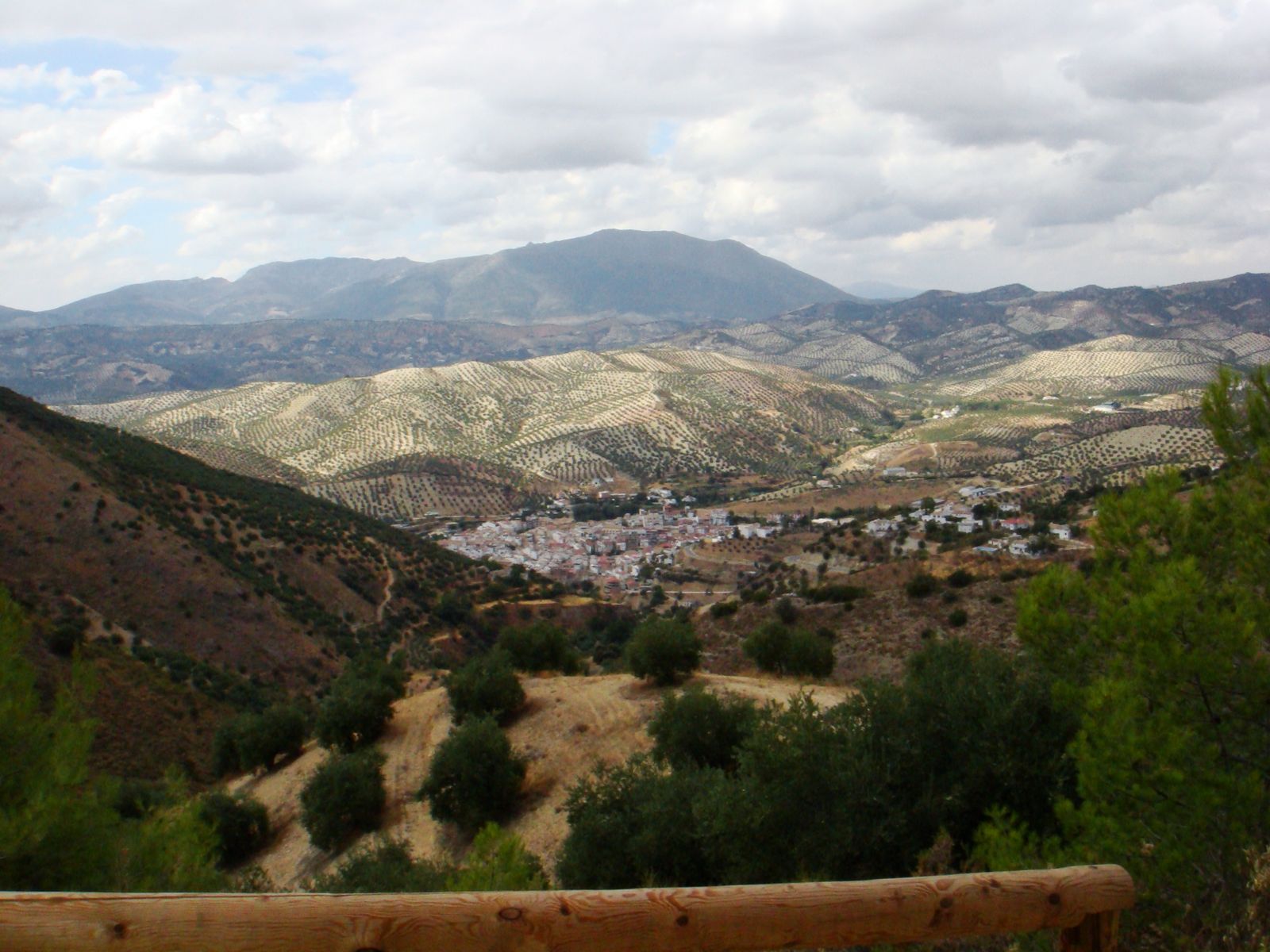 Typical village in hilly Andalusia
