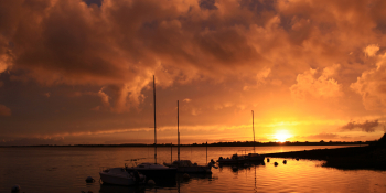 Enjoy the magnificent sunset on the Brittany Islands