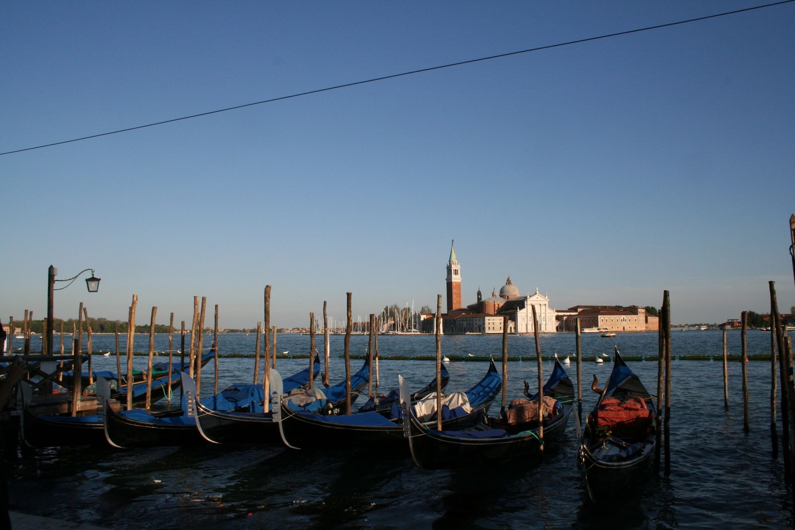 Docked boats in Venice