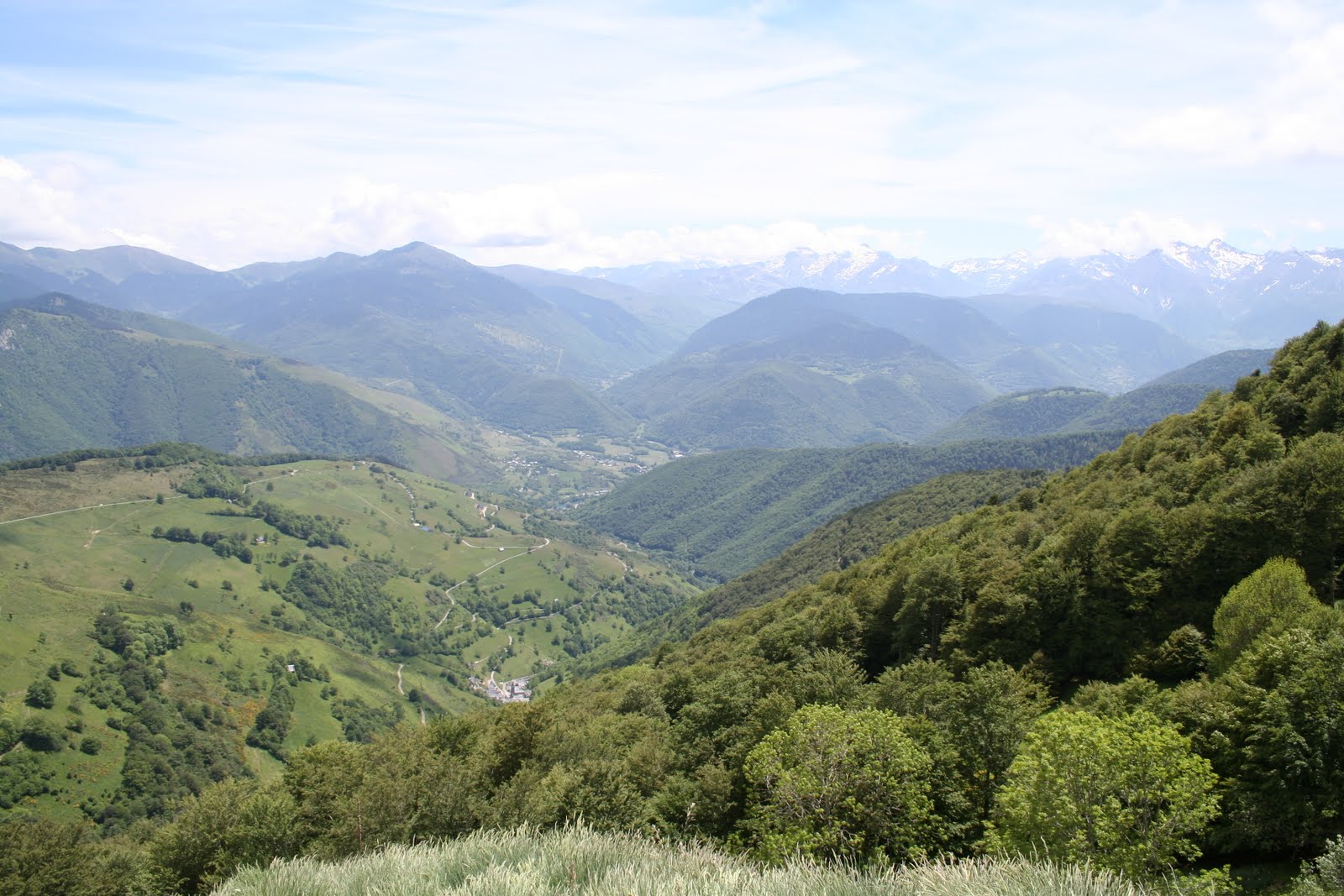 Mountains of the Pyrenees in spring