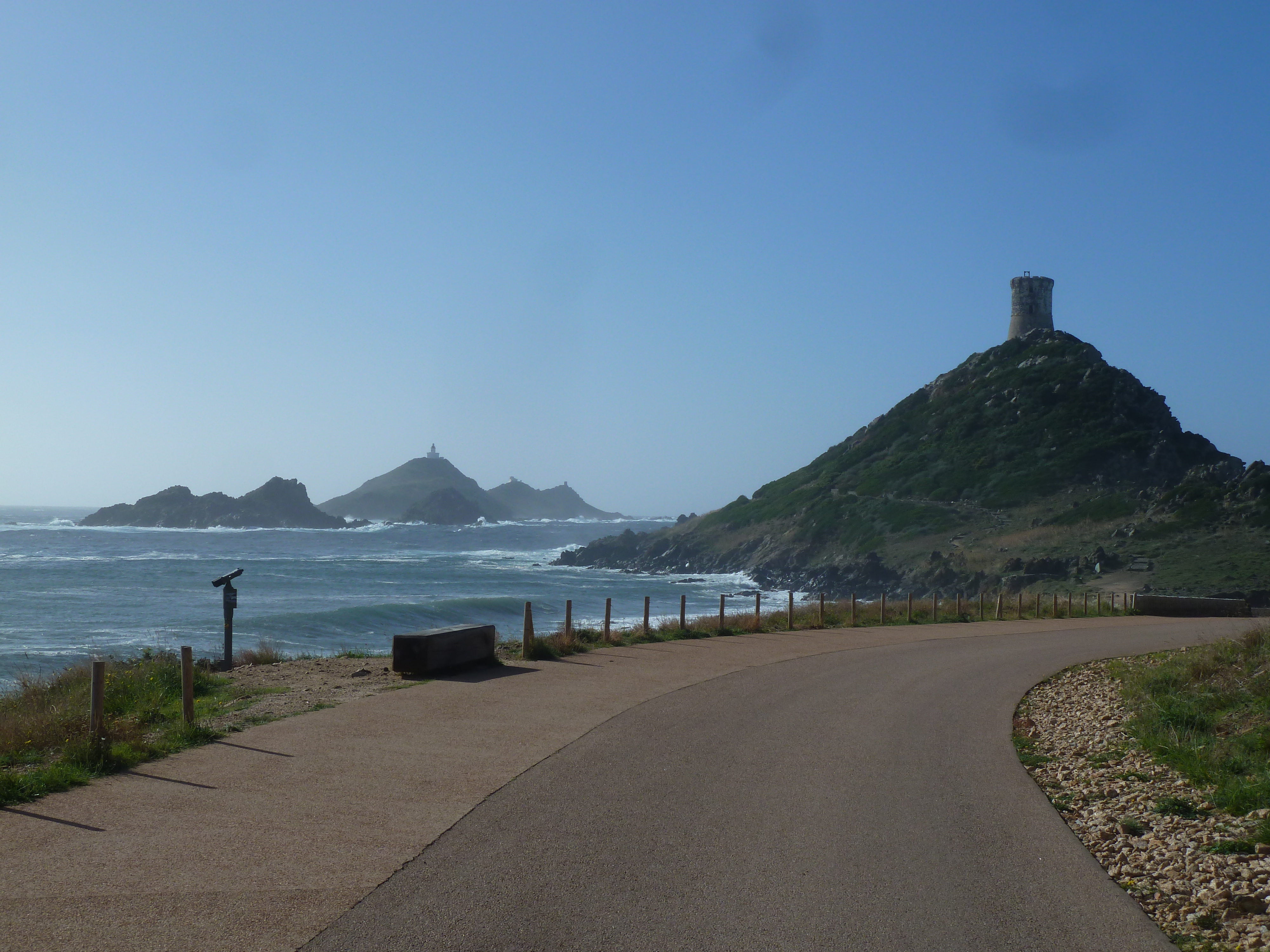 The Corsican coast