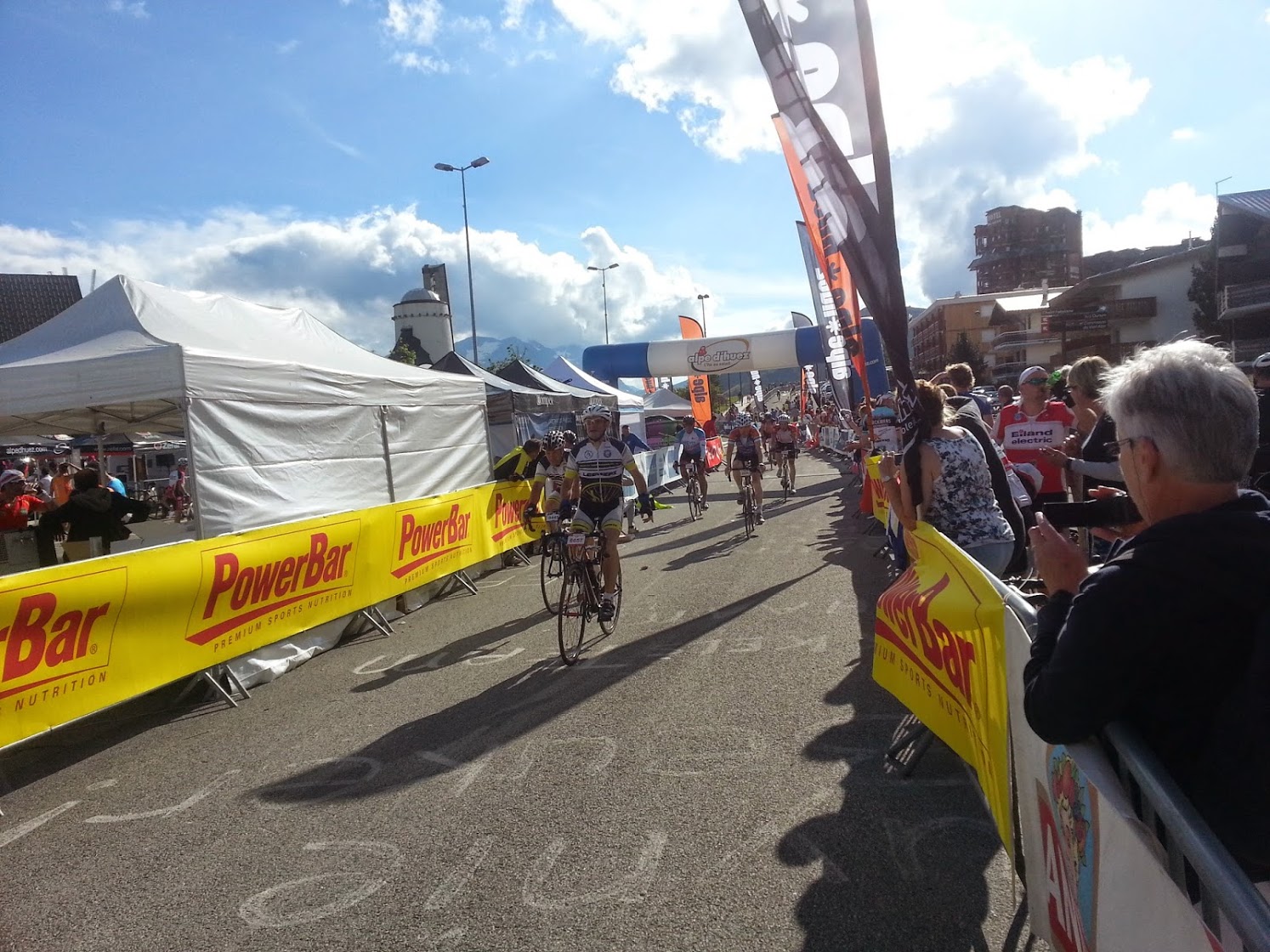 Finish line at La Marmotte