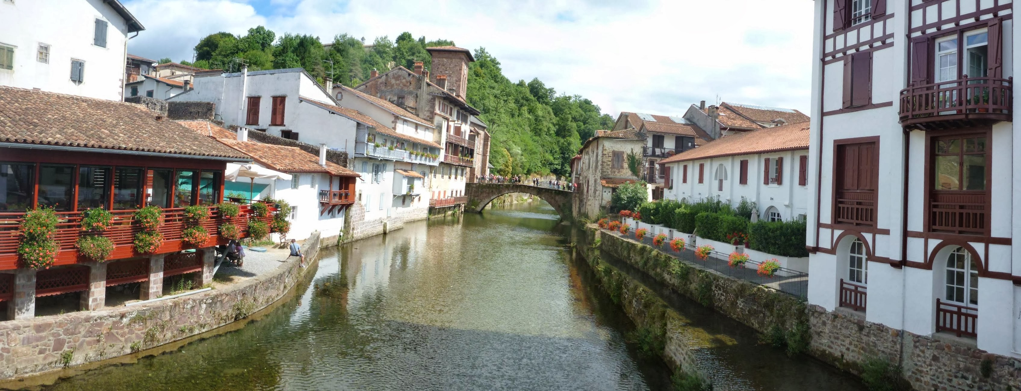 A bridge in Saint-Jean-Pied-de-Port village