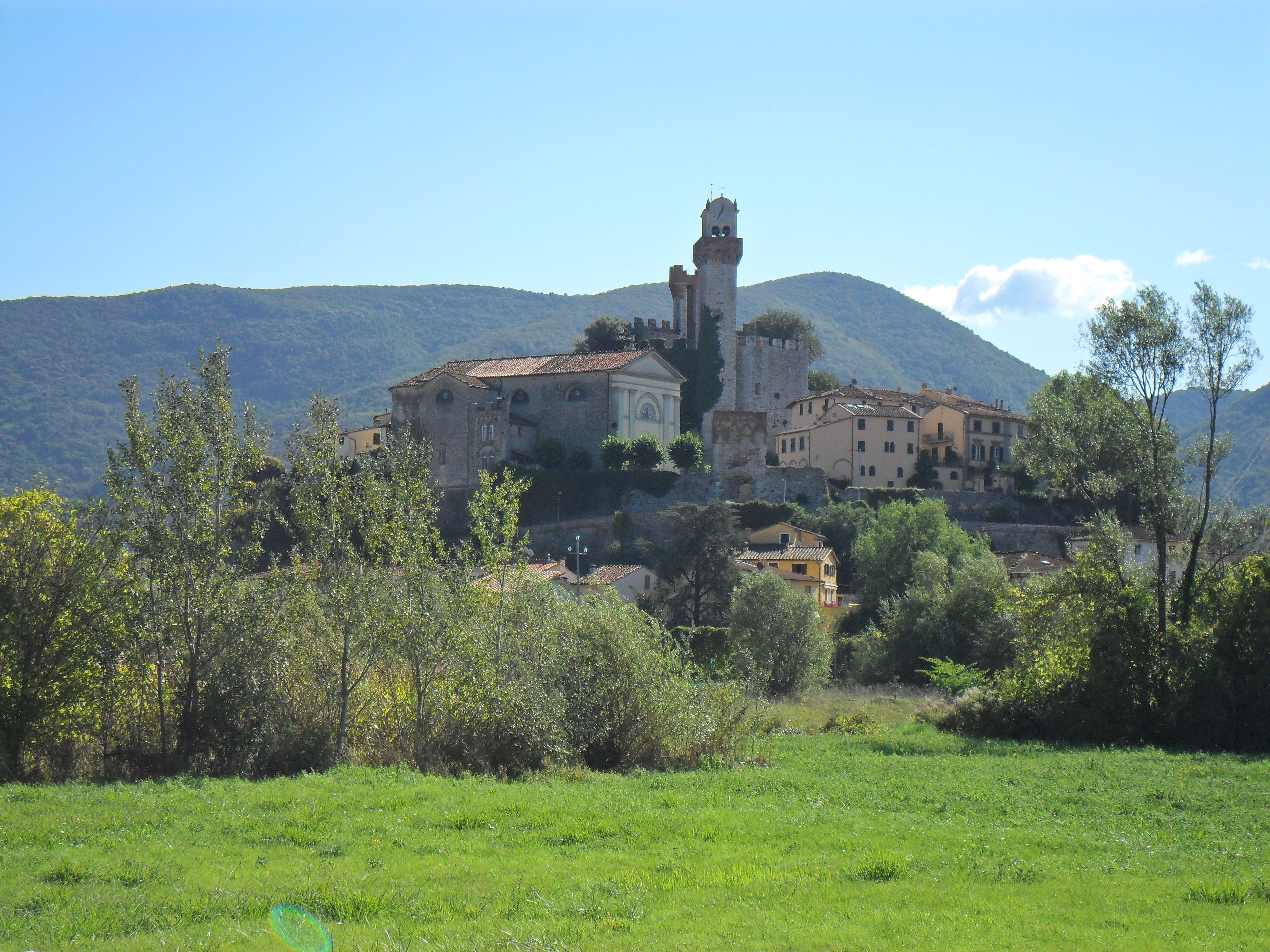 A hiltop village in Tuscany