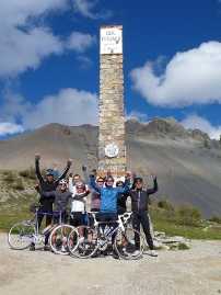 Riding Italian and French Alps at once.