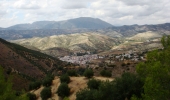 Typical village in hilly Andalusia