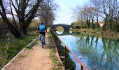 Cycling along the Canal du Midi is flat and traffic-free
