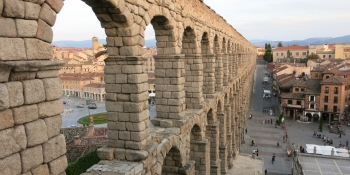 Marvel at the Roman aqueduct in Segovia