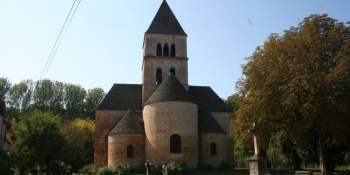 Small village church along you cycling route