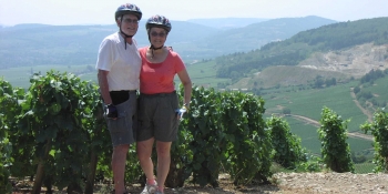 This cycling tour takes you to vineyards of Beaujolais