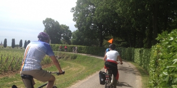 Rouler sur des routes sécondaires à travers le Médoc pendant vos vacances à vélo