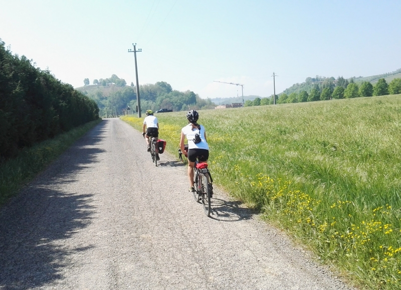 The diversity of landscapes on easy terrain is a highlight of thsi cycling tour