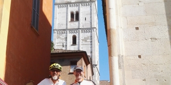 Visit beautiful Italian towns and villages during your cycling adventure in Emilia-Romagna from Parma to Bologna