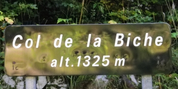 :Le Col de la Biche est le dernier col de la première étape Genève - Seyssel. 