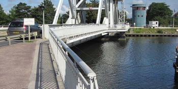 Cycle up to the Pegasus Bridge next to Caen