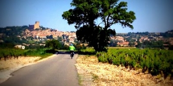 Riding through authentic villages in the colorful Provence