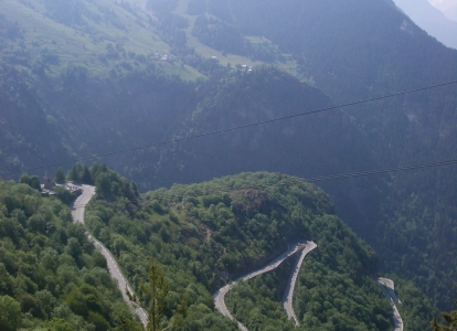La dernière ascension de ce voyage à vélo est la célèbre montée de l'Alpe d'Huez