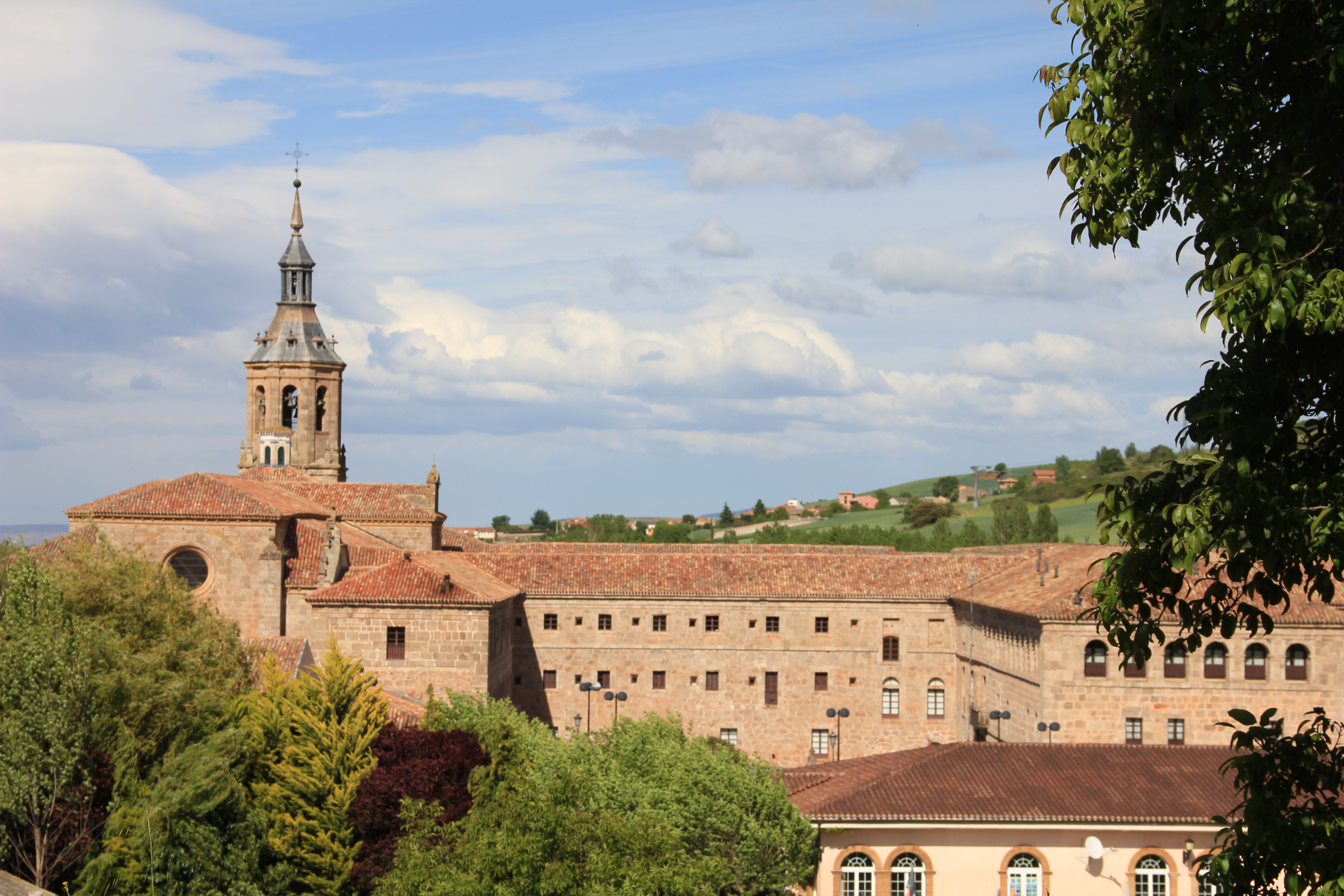 Cycle past the Yuso monastery in San Millan de la Cogolla