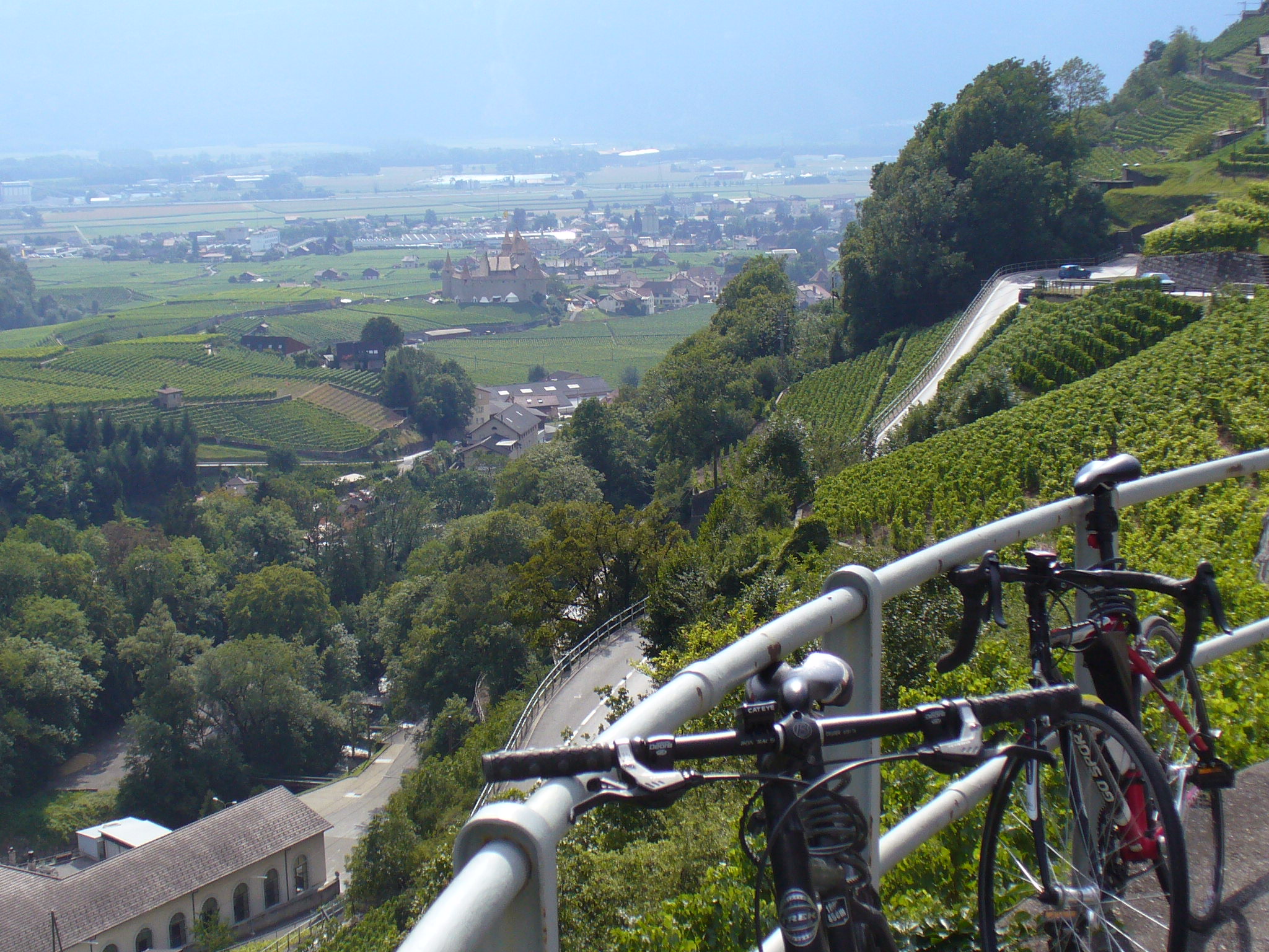 A vélo dans les vignobles du Lavaux