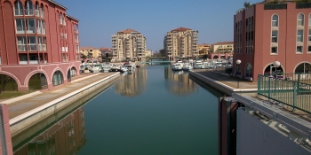 Our Canal du Midi cycling trip stops at the Mediterranean harbor of Sete