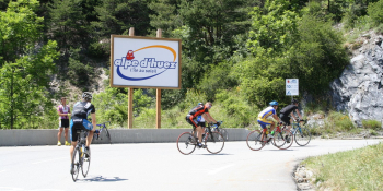 Climbing up to Alpe d'Huez and its 21 hairpins