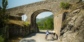 Riding down small and quiet roads of Provence