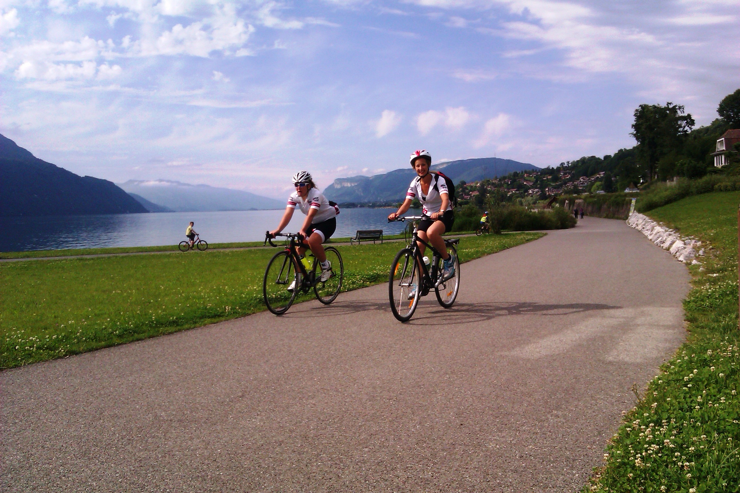 Au cours du voyage à vélo 