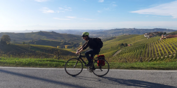 A vélo dans les vignobles du Piedmont