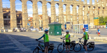 Segovia, Acqueduct, Castilla, Spain, cycling, biking, riding, self guided, vacation, holiday, trip, tour