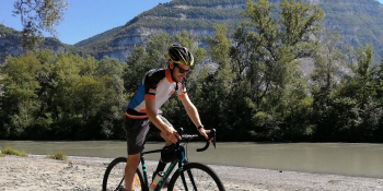 On the very first section of your ride, you will follow the Arve River 