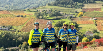 Colorful southern Burgundy Beaujolais, Southern Burgundy, cycling, biking, touring, self-guided