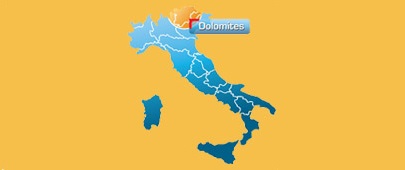 Cyclomundo offers guided and self-guided cycling trips in the Dolomites, click here to see the Dolomites regional page.
