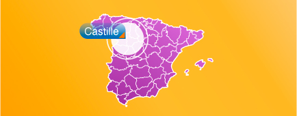 Map of Castille y Leon